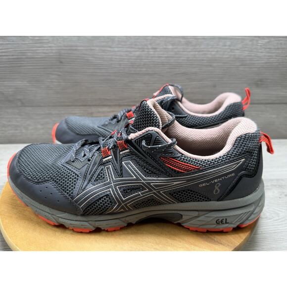 Asics Gel-Venture 8 Gray Running Sneakers Shoes Trainers Womens 10.5 Wide - Picture 2 of 9